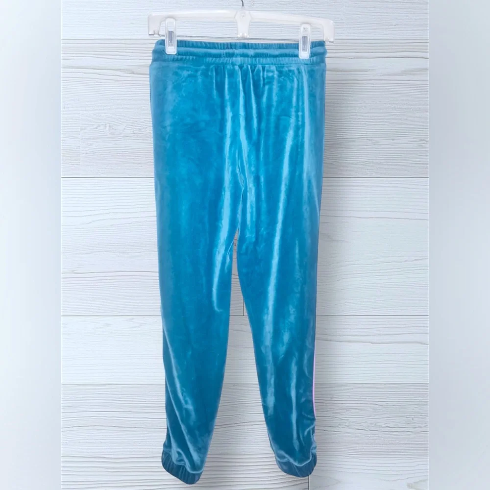 LEVI’S Girls Velour Jogger Sweatpants with Tracksuit Stripes - Picture 4 of 10